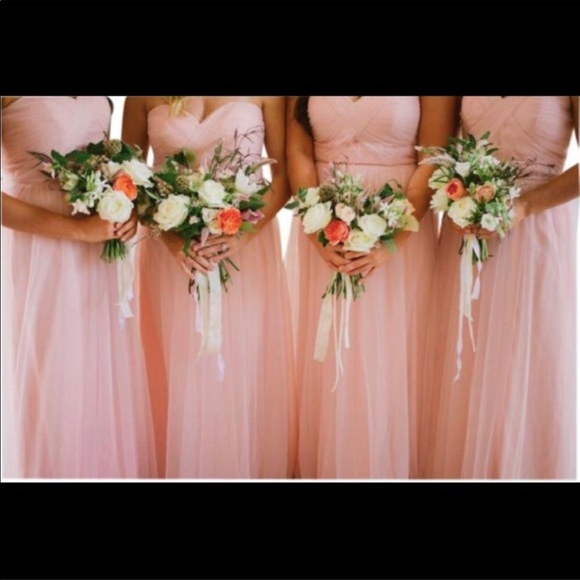 Bari Jay Blush Tulle En-1500 Bridesmaid Dress - Picture 3 of 3